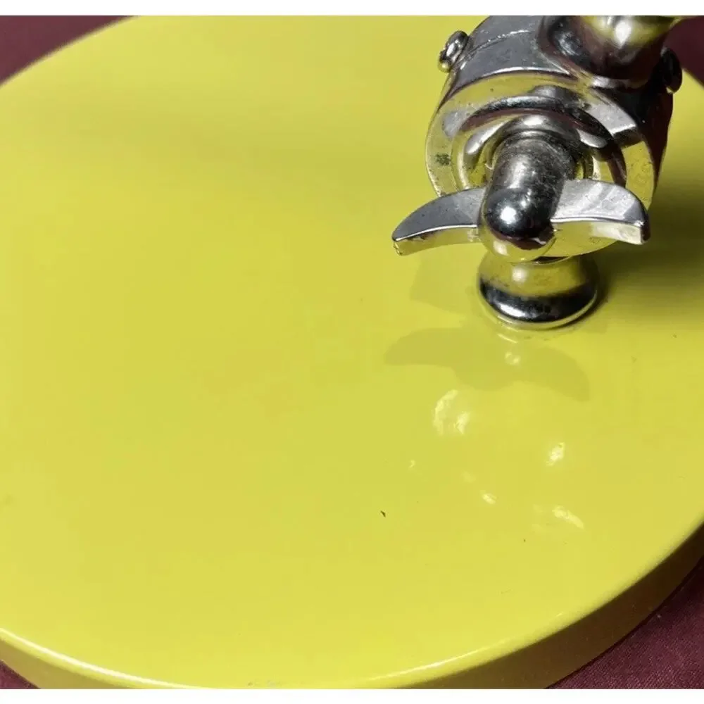 West Elm Industrial Lamp Yellow Preowned Works No Lightbulb